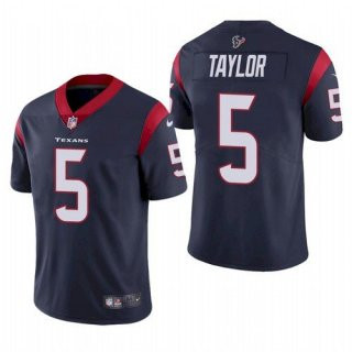 Personalized Men’s Houston Texans #5 Tyrod Taylor Navy Untouchable Limited Stitched Jersey