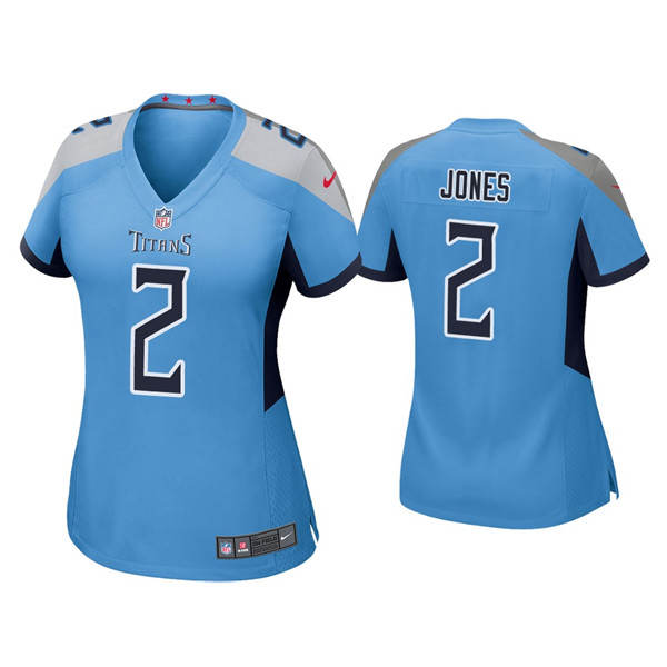Personalized Women’s Tennessee Titans #2 Julio Jones Blue Untouchable Limited Stitched Football Jersey(Run Small)
