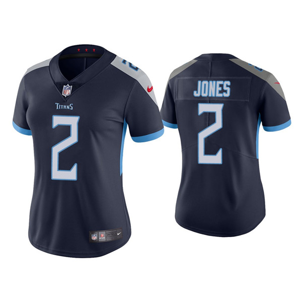 Personalized Women’s Tennessee Titans #2 Julio Jones Navy Untouchable Limited Stitched Football Jersey(Run Small)