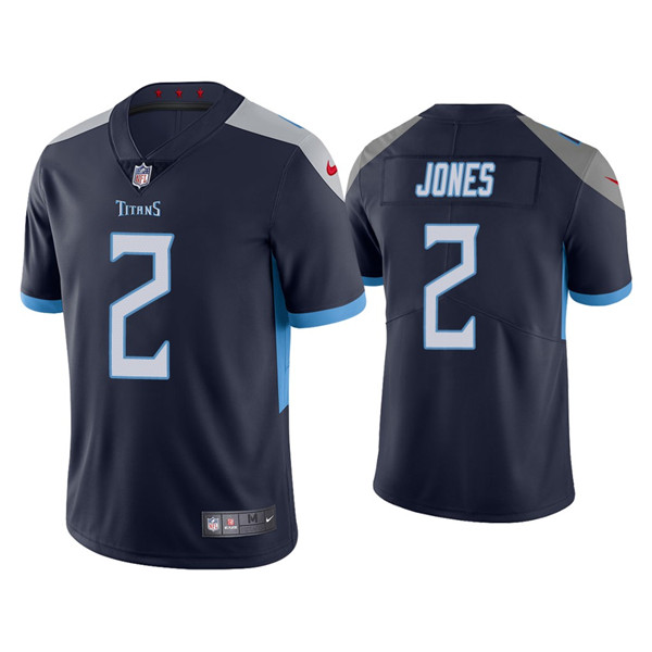 Personalized Youth Tennessee Titans #2 Julio Jones Navy Untouchable Limited Stitched Jersey