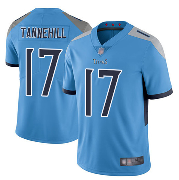 Personalized Youth Tennessee Titans #17 Ryan Tannehill Light Blue Untouchable Limited Stitched Jersey