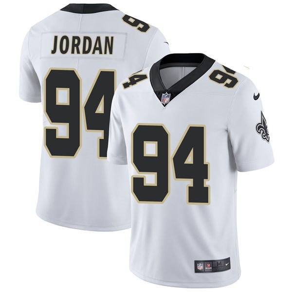 Personalized Youth New Orleans Saints #94 Cameron Jordan White Untouchable Limited Stitched Jersey