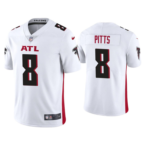 Personalized Youth Atlanta Falcons #8 Kyle Pitts White Untouchable Limited Stitched Jersey