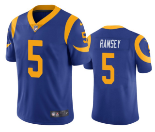 Personalized Men’s Los Angeles Rams #5 Jalen Ramsey Blue Untouchable Limited Stitched Jersey
