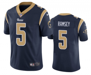 Personalized Men’s Los Angeles Rams #5 Jalen Ramsey Navy Untouchable Limited Stitched Jersey