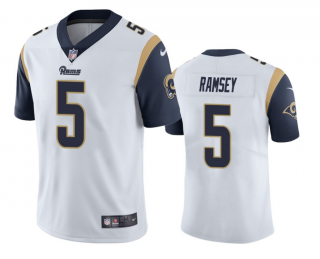 Personalized Men’s Los Angeles Rams #5 Jalen Ramsey White Untouchable Limited Stitched Jersey