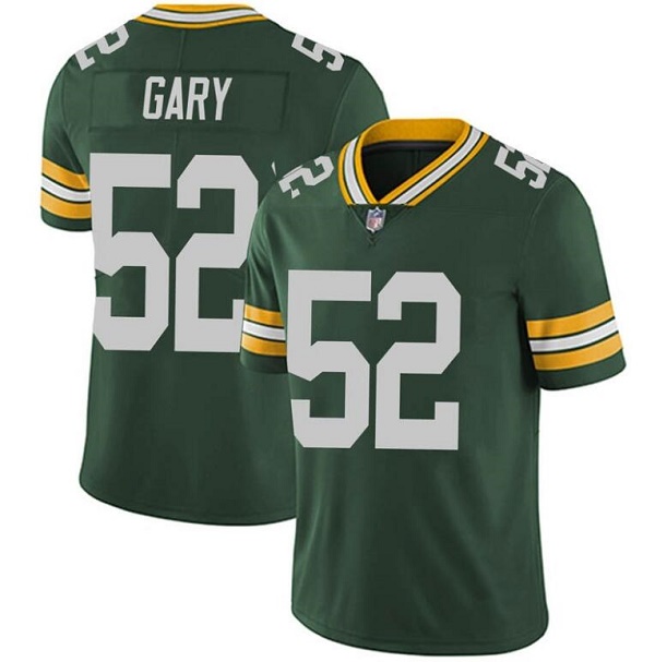 Personalized Men’s Green Bay Packers #52 Rashan Gary Green Stitched Football Jersey