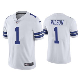 Personalized Men’s Dallas Cowboys #1 Cedrick Wilson White Limited Stitched Jersey