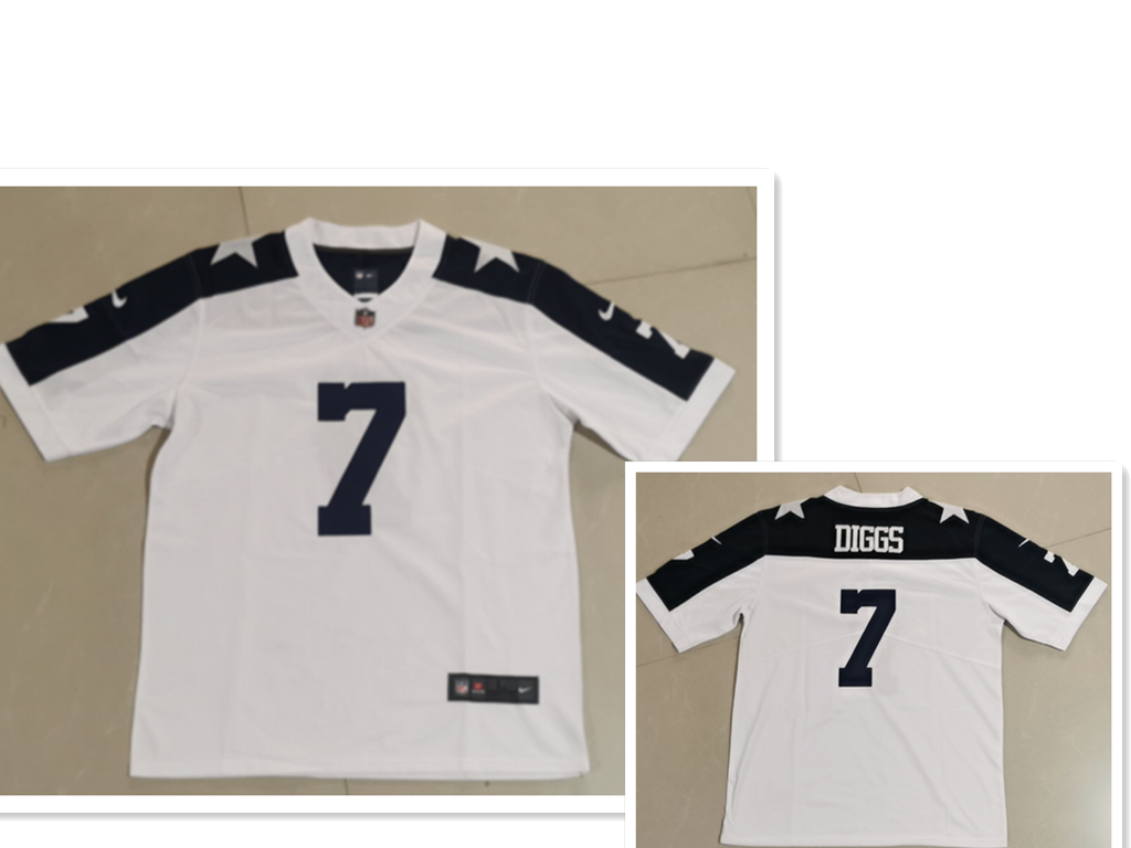 Personalized Men’s Dallas Cowboys #7 Trevon Diggs White Thanksgiving Untouchable Stitched NFL Limited Jersey