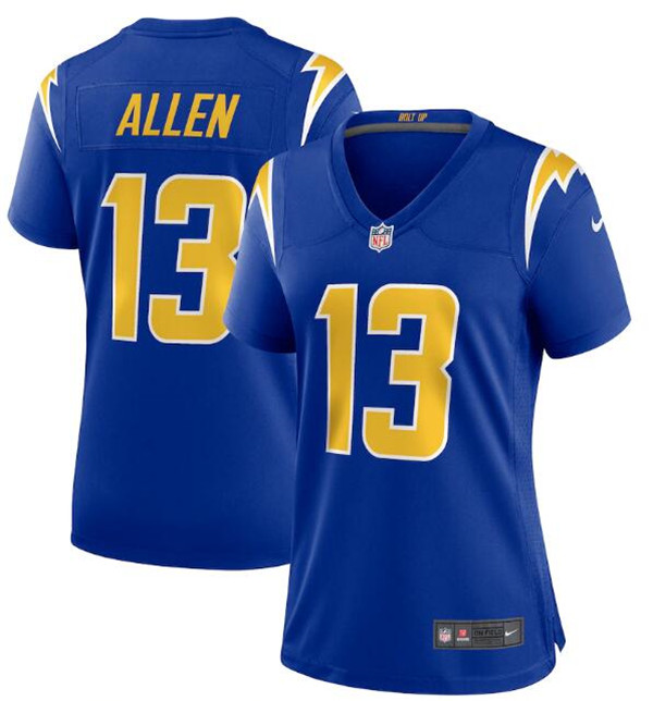 Personalized Women’s Los Angeles Chargers #13 Keenan Allen Royal Untouchable Limited Stitched Jersey