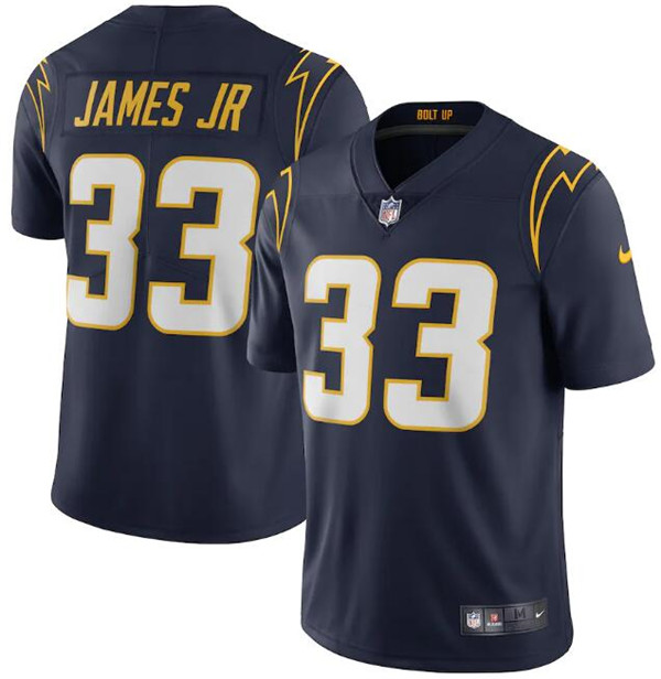 Personalized Youth Los Angeles Chargers #33 Derwin James JR Navy Untouchable Limited Stitched Jersey