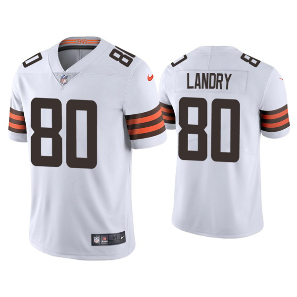 Personalized Youth Cleveland Browns #80 Jarvis Landry White Untouchable Limited Stitched Jersey
