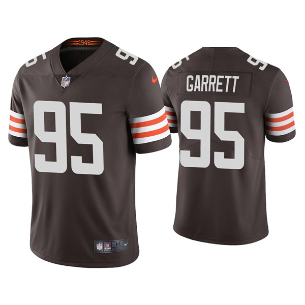Personalized Youth Cleveland Browns #95 Myles Garrett Brown Untouchable Limited Stitched Jersey