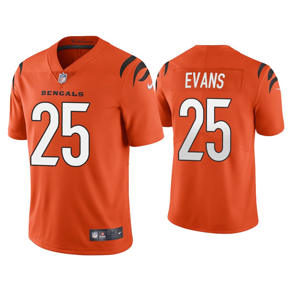 Personalized Youth Cincinnati Bengals #25 Chris Evans Orange Untouchable Limited Stitched Jersey