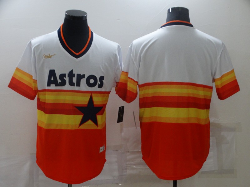 Personalized Astros Blank Multi Color Cooperstown Collection Jersey