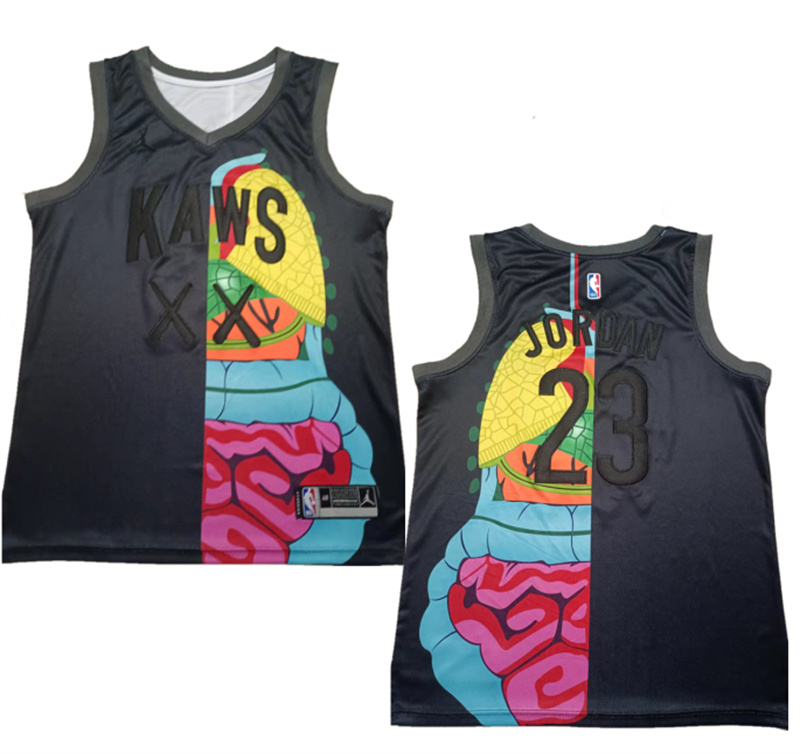 Personalized Men’s Chicago Bulls #23 Michael Jordan Black Stitched Basketball Jersey