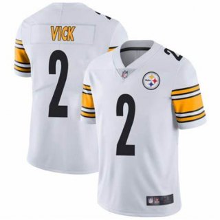 Personalized Men’s Pittsburgh Steelers #2 Michael Vick White Untouchable Limited Stitched Jersey