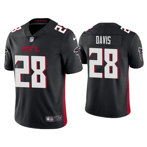 Personalized Men’s Atlanta Falcons #28 Mike Davis Black Untouchable Limited Stitched Jersey