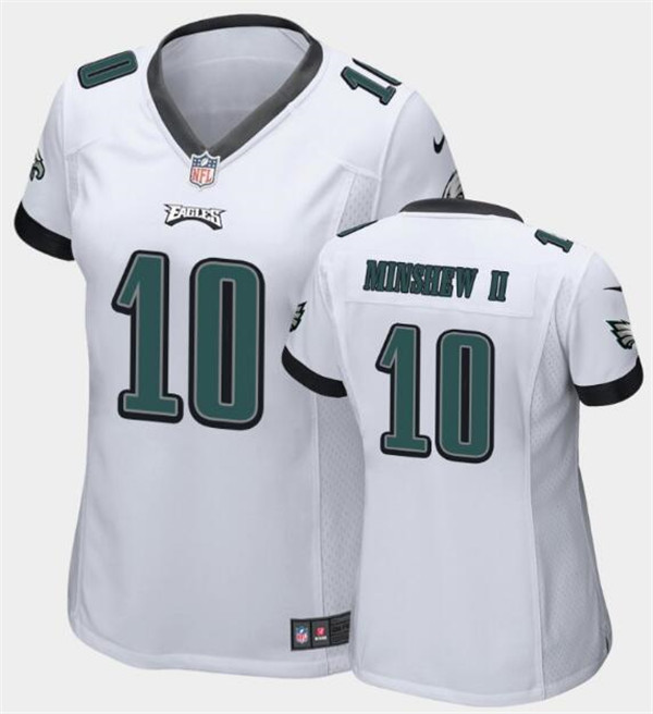 Personalized Women’s Philadelphia Eagles #10 Gardner Minshew II White Untouchable Limited Stitched Football Jersey(Run Small)