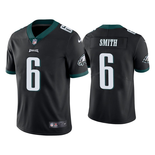 Personalized Youth Philadelphia Eagles #6 DeVonta Smith Black Untouchable Limited Stitched Football Jersey
