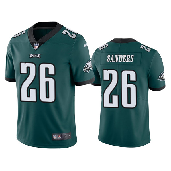Personalized Youth Philadelphia Eagles #26 Miles Sanders Green Untouchable Limited Stitched Football Jersey