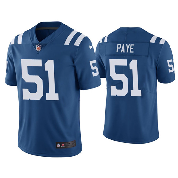 Personalized Youth Indianapolis Colts #51 Kwity Paye Blue Untouchable Limited Stitched Football Jersey