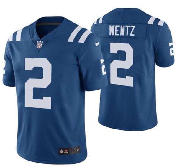 Personalized Youth Indianapolis Colts #2 Carson Wentz Blue Untouchable Limited Stitched Football Jersey