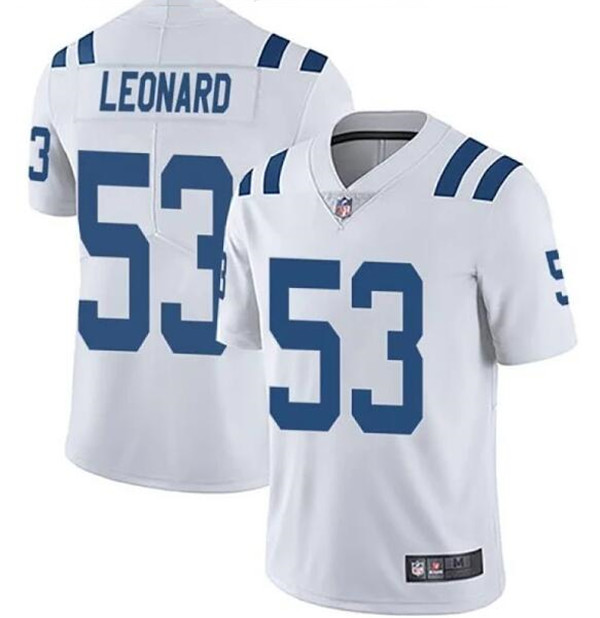 Personalized Youth Indianapolis Colts #53 Darius Leonard White Untouchable Limited Stitched Football Jersey