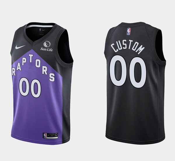 Personalized Men’s Toronto Raptors Active Player Black Earned Edition Stitched Basketball Jersey