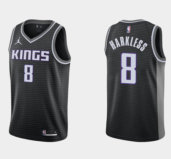 Personalized Men’s Sacramento Kings #8 Maurice Harkless Swingman Black Statement Edition Stitched Jersey