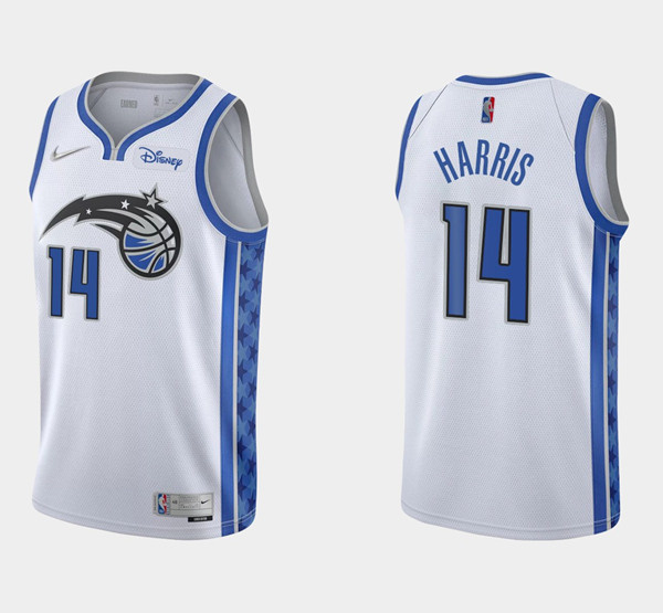 Personalized Men’s Orlando Magic #14 Gary Harris White Stitched Swingman Jersey
