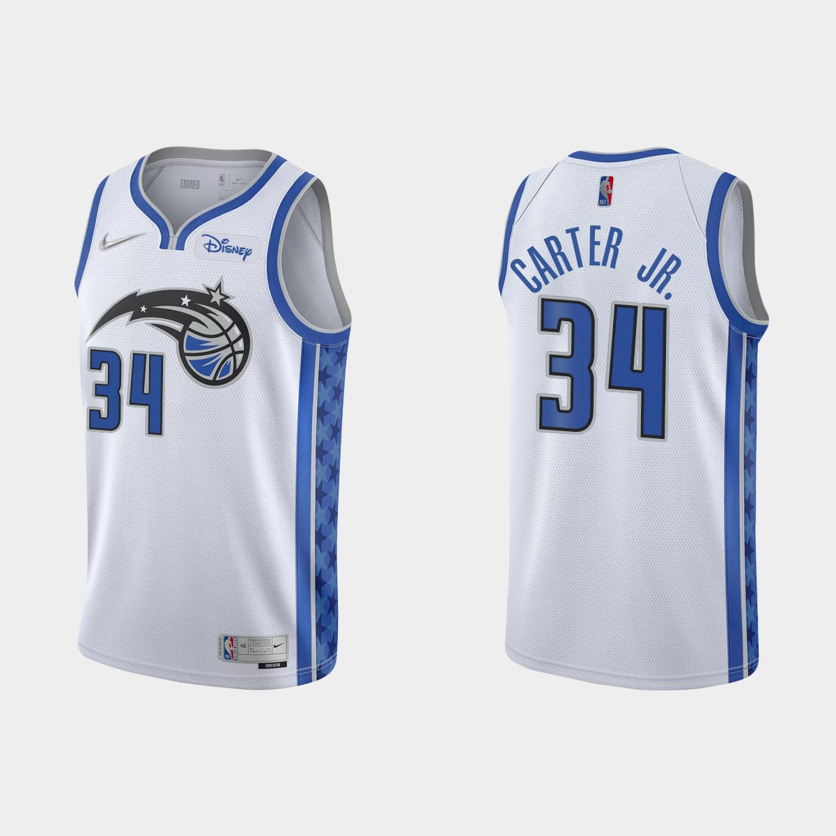Personalized Men’s Orlando Magic #34 Wendell Carter Jr. White Stitched Swingman Jersey
