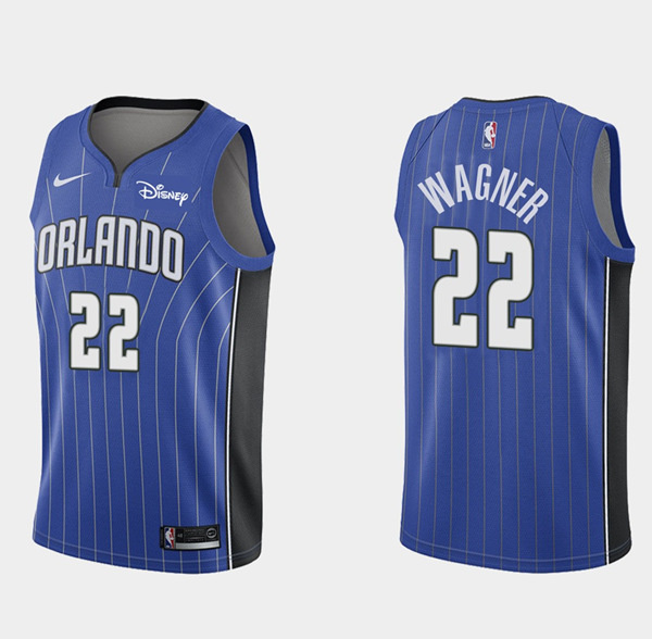 Personalized Men’s Orlando Magic #22 Franz Wagner Blue Icon Edition Stitched Swingman Jersey