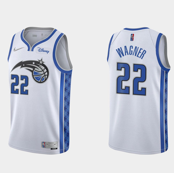 Personalized Men’s Orlando Magic #22 Franz Wagner White Earned Edition Stitched Swingman Jersey