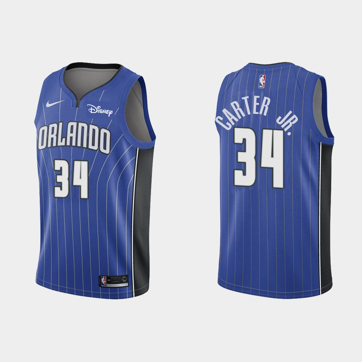 Personalized Men’s Orlando Magic #34 Wendell Carter Jr. Blue Icon Edition Stitched Swingman Jersey