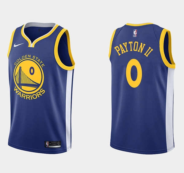 Personalized Men’s Golden State Warriors #0 Gary Payton II Blue Stitched Basketball Jersey