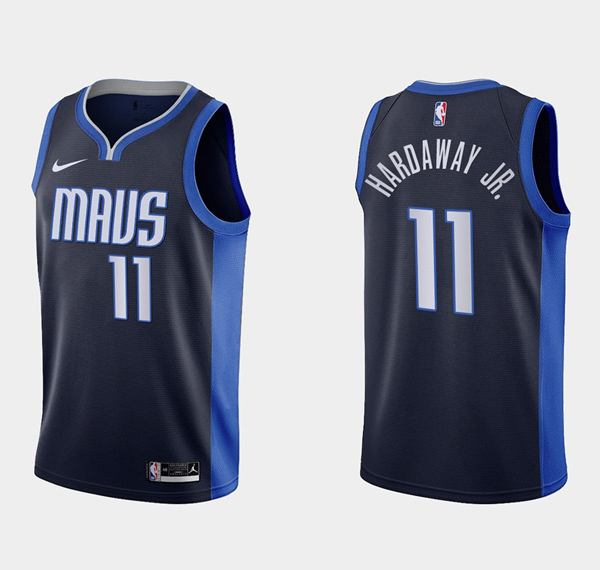 Personalized Men’s Dallas Mavericks #11 Tim Hardaway Jr. Navy Stitched Basketball Jersey