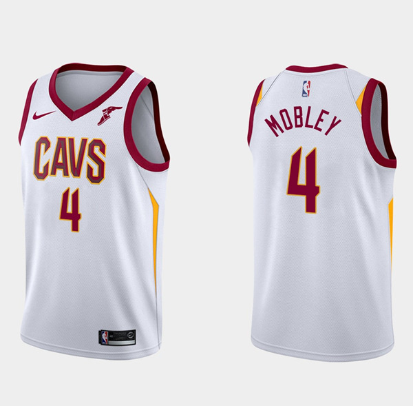 Personalized Men’s Cleveland Cavaliers #4 Evan Mobley White Association Edition Stitched Basketball Jersey
