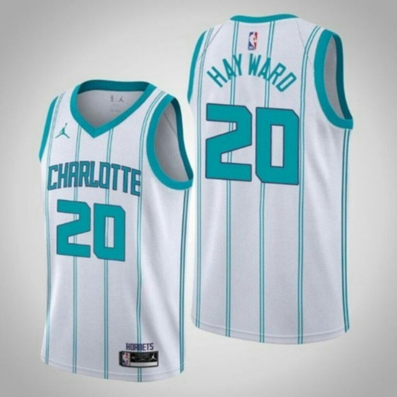 Personalized Men’s Charlotte Hornets #20 Gordan Hayward White Stitched Basketball Jersey