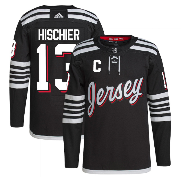 Personalized Men’s New Jersey Devils #13 Nico Hischier 2021 2022 Black Stitched Jersey