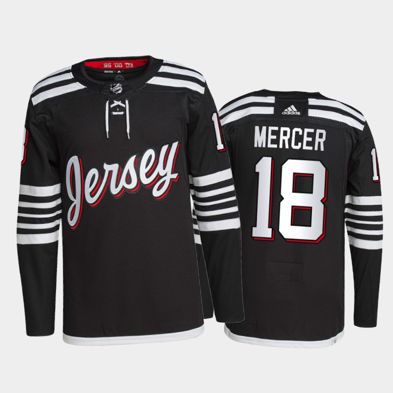 Personalized Men’s New Jersey Devils #18 Dawson Mercer 2021 2022 Black Stitched Jersey
