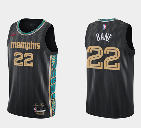 Personalized Men’s Memphis Grizzlies #22 Desmond Bane Swingman Hardwood Classics Black Stitched Jersey
