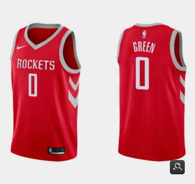 Personalized Men’s Houston Rockets #0 Jalen Green Icon Edition Red Stitched Basketball Jersey