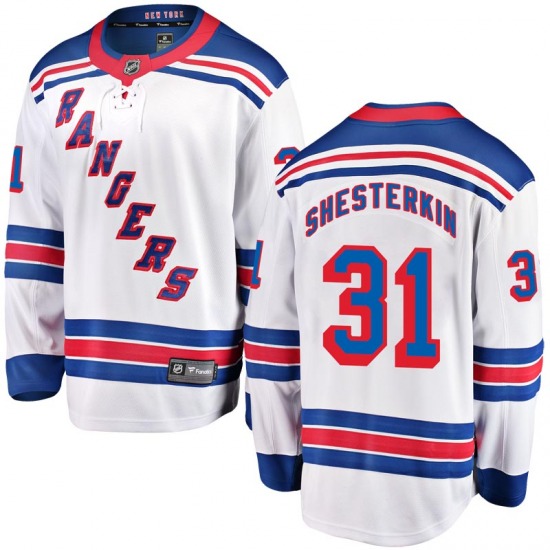 Personalized Men’s New York Rangers #31 Igor Shesterkin White Home Stitched Jersey