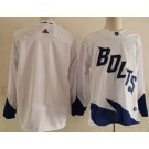 Personalized Men’s Tampa Bay Lightning Blank White 2022 Stadium Series Authentic Jersey