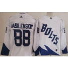 Personalized Men’s Tampa Bay Lightning #88 Andrei Vasilevskiy White 2022 Stadium Series Authentic Jersey