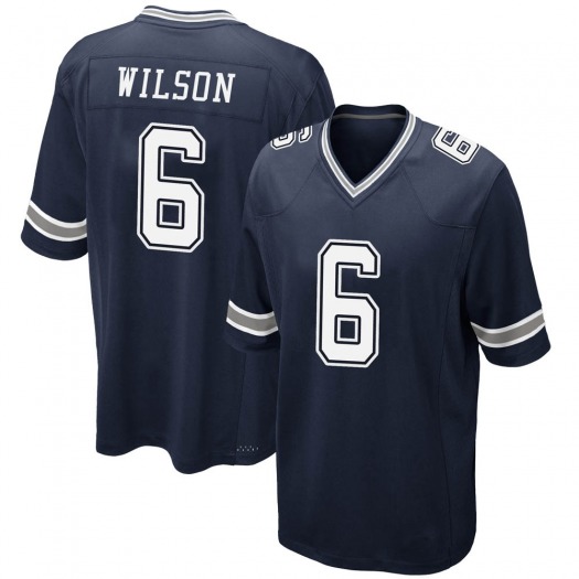 Personalized Men’s Dallas Cowboys #6 Donavan Wilson Navy Limited Stitched Jersey