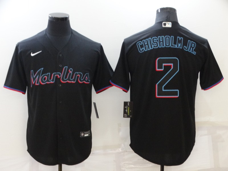 Personalized Men’s Seattle Mariners #2 Jazz Chisholm Black Cool Base Stitched Jersey