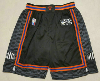 Personalized Men’s New York Knicks Black Diamond 2022 City Edition Swingman Stitched Shorts