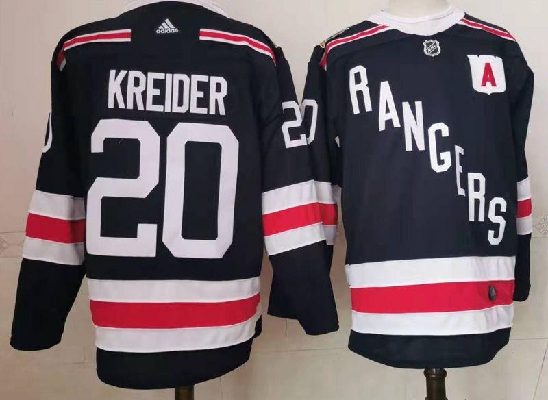 Personalized Rangers 20 Chris Kreider Navy Jersey